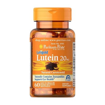 Lutein 20 mg (60 softgels) 000007589 фото