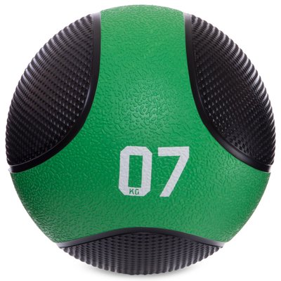 Мяч медицинский медбол Zelart Medicine Ball FI-2824-7 7кг (резина, d-45см, черный) FI-2824-7 фото