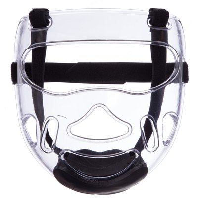 Маска защитная на шлем для тхэквондо SP-Sport BO-0398 (пластик, р-р S для шлема S-M, L для шлема L-XL, прозрачный) BO-0398_S фото