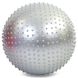 Мяч для фитнеса (фитбол) массажный 65см Zelart FI-1987-65 (PVC, 1100г,цвета в ассор,ABS технолог) FI-1987-65_Серый фото