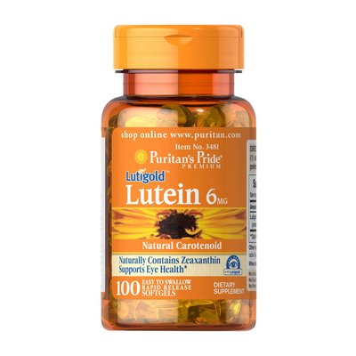 Lutein 6 mg (100 softgels) 000006962 фото