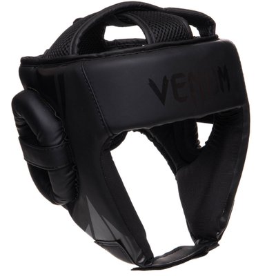 Шлем боксерский открытый кожаный VENUM CHALLENGER VN03172 (размер универсальный (one size), кожа, цвета в ассортименте) VN03172_Черный фото