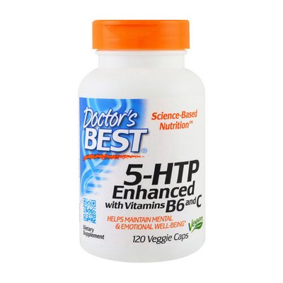 5-HTP Enhanced with Vitamins B6 and C (120 veg caps) 000013975 фото