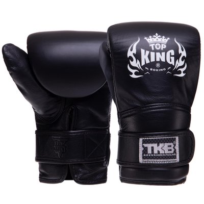 Снарядные перчатки кожаные TOP KING Ultimate TKBMU-CT (р-р S-XL, цвета в ассортименте) TKBMU-CT_Черный_S фото