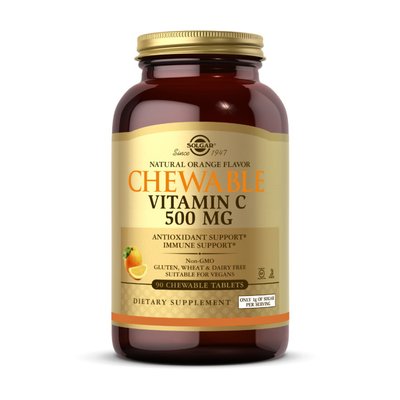 Chewable Vitamin C 500 mg (90 chew tab, cran-raspberry) 000025326 фото