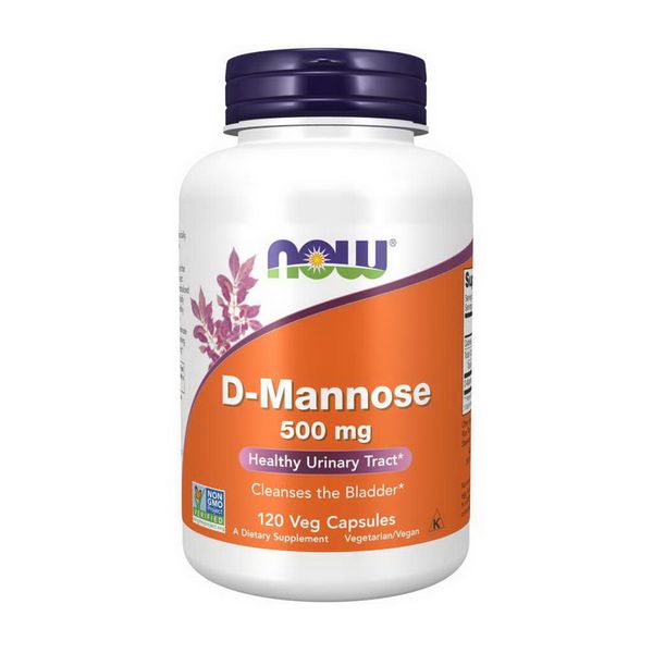 D-Mannose 500 mg (120 veg caps) 000020408 фото