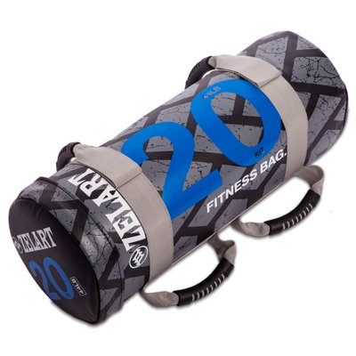 Мешок для кроссфита и фитнеса Zelart Power Bag FI-0899-20 (PVC, нейлон, вес 20кг, черный-синий) FI-0899-20 фото