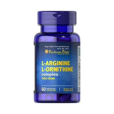 L-Arginine L-Ornithine complex (60 caps) 000007341 фото