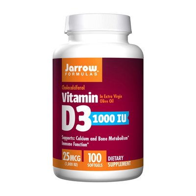 Vitamin D3 1000 IU (25 mcg) (200 softgels) 000019661 фото