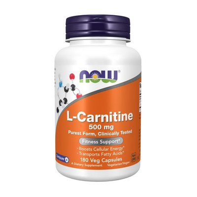 L-Carnitine 500 mg purest form (180 veg caps) 000021948 фото