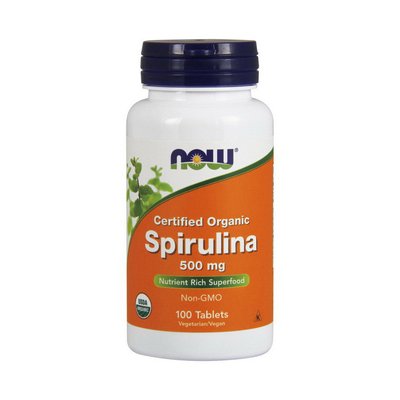 Spirulina 500 mg organic (100 tabs) 000005855 фото