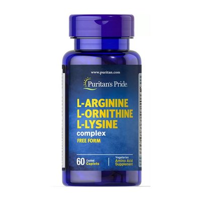 L-Arginine L-Ornithine L-Lysine (60 caplets) 000006966 фото