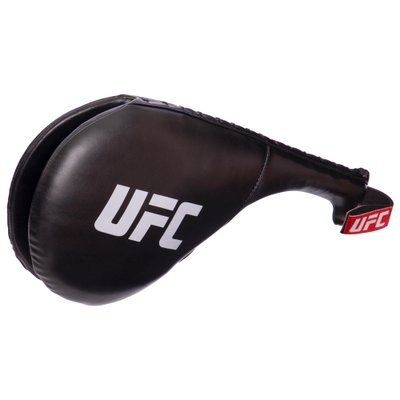 Ракетка для тхэквондо двойная (1шт) UFC PRO UCP-75346 (PU, наполнитель-пенополиуретан, р-р 38х20см, черный) UCP-75346 фото