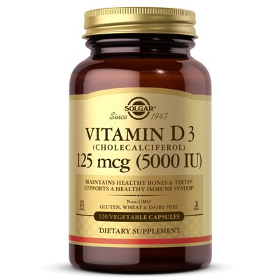 Vitamin D3 5000 IU (120 veg caps) 000019756 фото