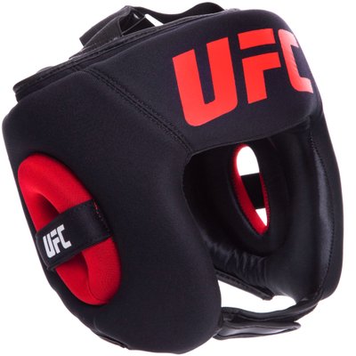 Шлем боксерский с полной защитой кожаный UFC PRO UHK-75061 (р-р L-XL, черный) UHK-75061 фото