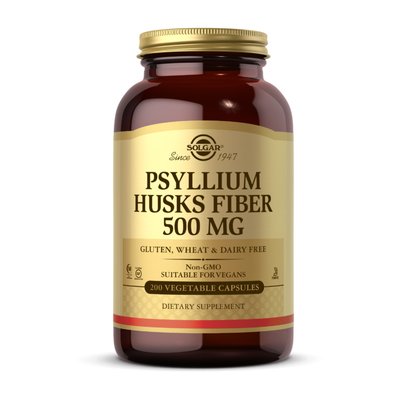 Psyllium Husk Fiber 500 mg (200 veg caps) 000020637 фото