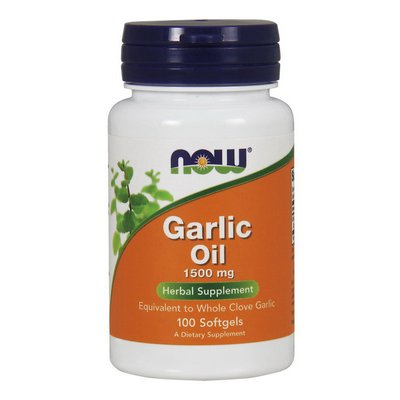 Garlic Oil 1500 mg (100 softgels) 000012069 фото