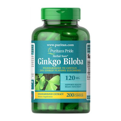 Ginkgo Biloba 120 mg (200 caps) 000015103 фото