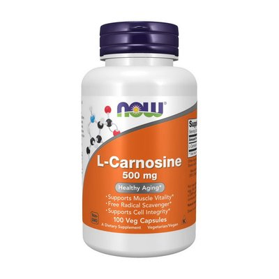 L-Carnosine 500 mg (100 veg caps) 000021950 фото