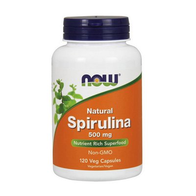 Natural Spirulina 500 mg (120 veg caps) 000008814 фото