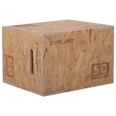 Бокс плиометрический деревянный (1шт) Zelart FI-3636-1 BOX-WOOD (MD6506) (р-р 40х50х60см) FI-3636-1 фото