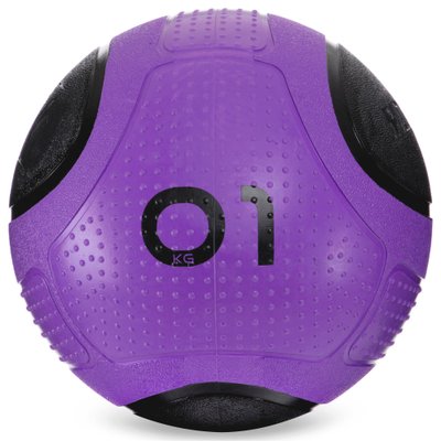 Мяч медицинский медбол Zelart Medicine Ball FI-2620-1 1кг (MD1275-1) (резина, d-19см, фиолетовый-черный) FI-2620-1 фото