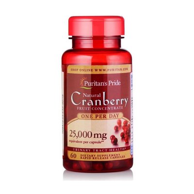 Cranberry 25,000 mg fruit concentrate One Per Day (60 caps) 000021017 фото