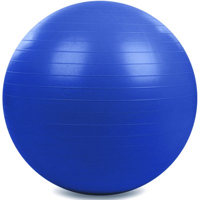 Мяч для фитнеса (фитбол) гладкий глянцевый 85см Zelart FI-1982-85 (PVC, 1200г, цвета в ассортименте, ABS технолог) FI-1982-85_Синий фото