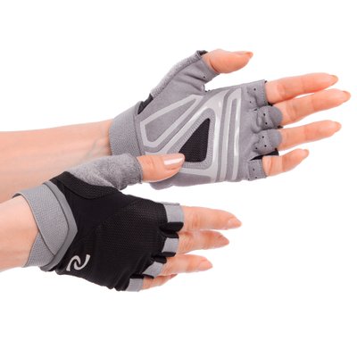 Перчатки для фитнеса SP-Sport BC-301 размер S-XL (PL, PVC, цвета в ассортименте) BC-301_Черный_XL фото
