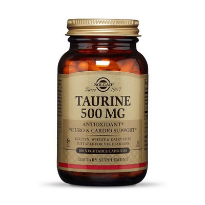 Taurine 500 mg (100 veg caps) 000018646 фото