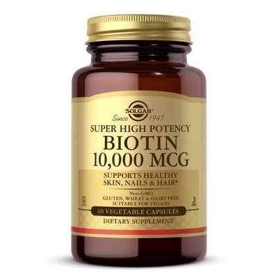 Biotin 10,000 mcg (60 veg caps) 000019757 фото