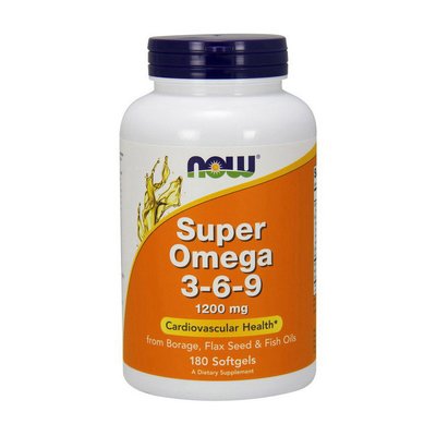 Super Omega 3-6-9 1200 mg (180 softgels) 000008801 фото