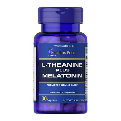L-Theanine plus Melatonin (30 caps) 000014862 фото
