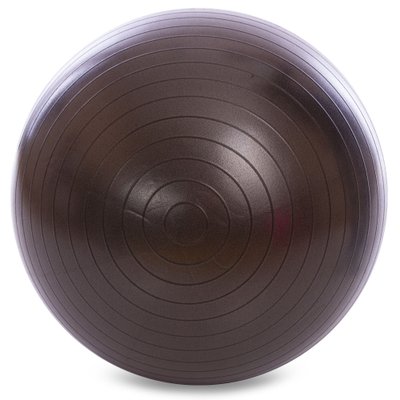 Мяч для фитнеса (фитбол) гладкий глянцевый 65см Zelart FI-1980-65 (PVC,800г, цвета в ассортименте, ABSтехнология) FI-1980-65_Черный фото