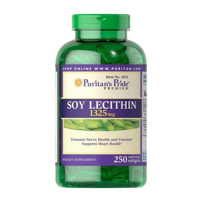Soy Lecithin 1325 mg (250 softgels) 000022138 фото