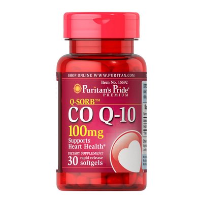 CO Q-10 100 mg (30 softgels) 000007590 фото