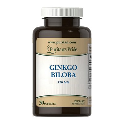 Ginkgo Biloba 120 mg (30 softgels) 000012231 фото