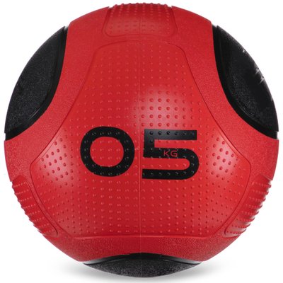 Мяч медицинский медбол Zelart Medicine Ball FI-2620-5 5кг (MD1275-5) (резина, d-24,1см, красный-черный) FI-2620-5 фото