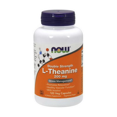 L-Theanine 200 mg Double Strength (120 veg caps) 000020672 фото
