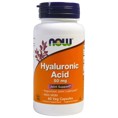 Hyaluronic Acid 50 mg with MSM (60 veg caps) 000008565 фото