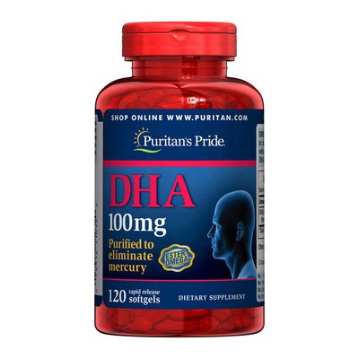 DHA 100 mg (120 softgels) 000012232 фото