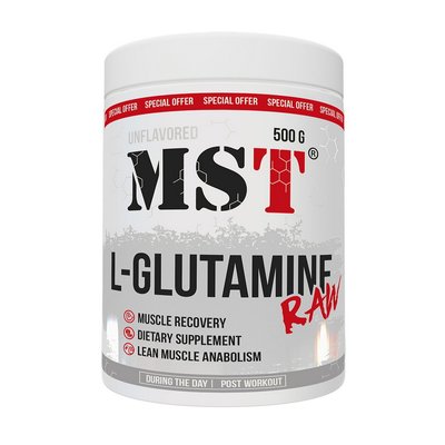 L-Glutamine Raw (500 g, unflavored) 000018860 фото