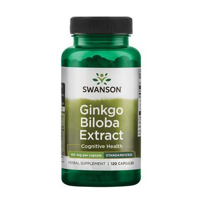 Ginkgo Biloba Extract 60 mg (120 caps) 000023659 фото