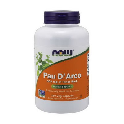 Pau D'Arco 500 mg of Innewr Bark (250 veg caps) 000020407 фото