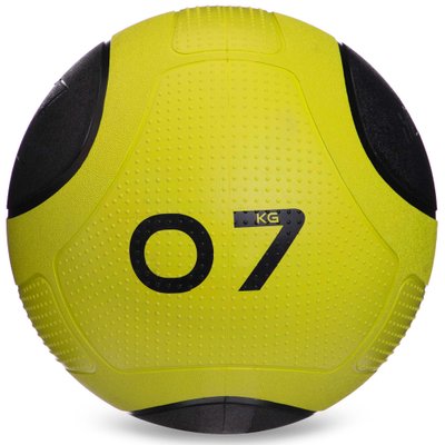 Мяч медицинский медбол Zelart Medicine Ball FI-2620-7 7кг (MD1275-7) (резина, d-28,6см, зеленый-черный) FI-2620-7 фото