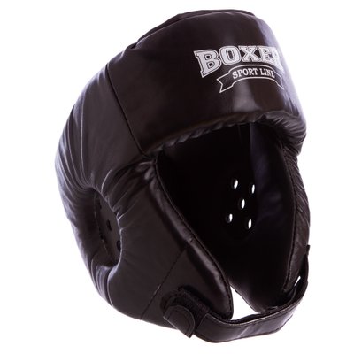 Шлем боксерский открытый кожаный BOXER 2027 (р-р M-L, цвета в ассортименте) 2027_Черный_L фото