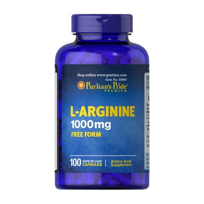 L-Arginine 1000 mg (100 caps) 000015979 фото