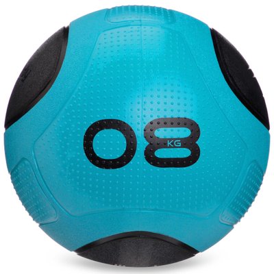 Мяч медицинский медбол Zelart Medicine Ball FI-2620-8 8кг (MD1275-8) (резина, d-28,6см, синий-черный) FI-2620-8 фото