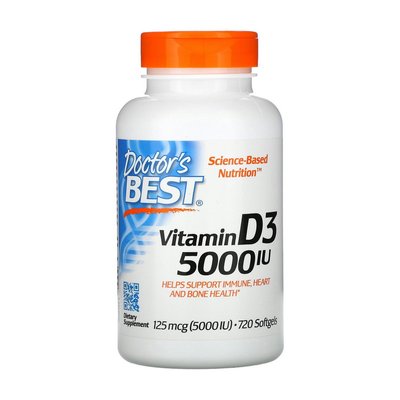 Vitamin D3 5000 IU (720 softgels) 000020846 фото