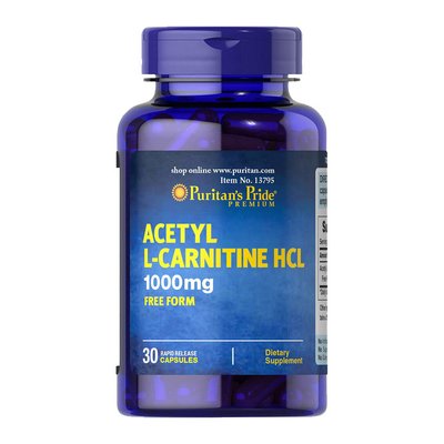 Acetyl L-Carnitine 1000 mg (30 caps) 000012053 фото